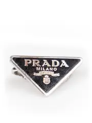 Black Sterling Silver Symbole Clip-On Earring