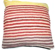 Nice Inca Wool Pillow Vintage Textile from Peru 18 x 18
