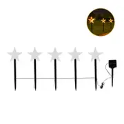 Catzon 5 Pcs Christmas Solar Pathway Lights with Stake for Garden Decor-Star