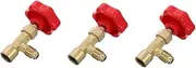 JECOMPRIS 3pcs Car Ac Valve Opener Quick Safe Charging Compact Brass Flow Control Tool Set