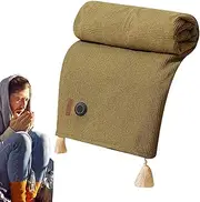 Heated Throws for Women, Washable Heated Shawl, Safe Portable Heated Blanket, Heated Throw Blanket for Camping, Travel Heated Blanket for Women, Heated Wrap for Home Use, Electric Heated Blanket