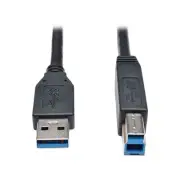Tripp Lite SuperSpeed 10' M/M USB 3.0 A/B Device Cable Black U322-010-BK