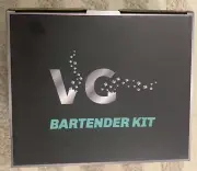 VG Cocktail Shaker Set Boston Bartender Kit with Stand, Stainless Steel Black