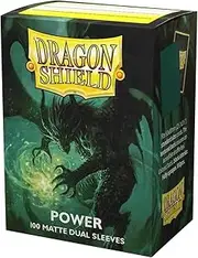 Arcane Tinmen Dual Matte Metallic Green Dragon Shield Sleeves (Box of 100)