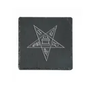 Order of the Eastern Star Slate Coaster