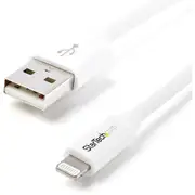 StarTech.com 1m (3ft) White Apple; 8-pin Lightning Connector to USB Cable for iPhone / iPod / iPad - Cable for iPad, iPhone, MAC - First End