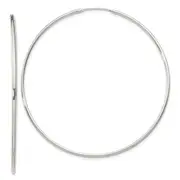 Sterling Silver 1.3mm Hoop Earrings