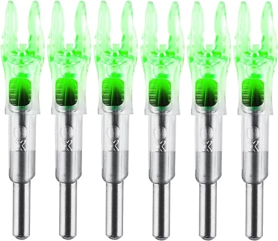 KEAUP 6PCS X Lighted Nocks for Arrows with 204 233 244 246 Inside Diameter