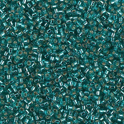 Silver Lined Caribbean Teal Miyuki Delica Beads 11/0 (DB1208-TB)