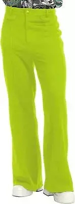 Lime Green DISCO PANTS 70s adult bell bottoms retro mens costume 40 Waist