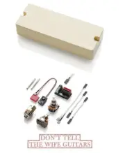 EMG 808 IVORY 8 STRING SOAPBAR ACTIVE SOLDERLESS GUITAR PICKUP POTS & WIRING