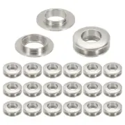15.5mm(5/8 Inch) Brass Hole Eyelet, 20 Pcs Arc Surface Grommet, Imitation Silver