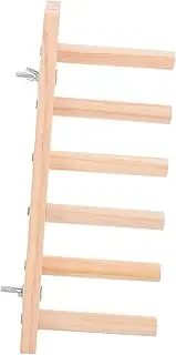 Wooden Cat Ladder 6-Step Wall-Mounted Shelf Pet Playhouse Space-efficient Cat Climbing Frame Stylish