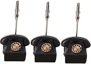 HOUDERCO 3Pcs Vintage Memo Clips Elegant Desktop Card Holders for Notes Photos Place Cards for Office Home Decor Weddings and Events