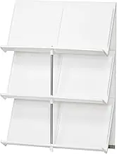 Like-IT Shoe Storage, Shoe Rack, 3 Tiers, Approx. Width 17.7 x Depth 6.9 x Height 23.8 inches (45 x 17.5 x 60.5 cm), White, Made in Japan, Uses Over 30% Recycled Material, Short Boot Storage, Space