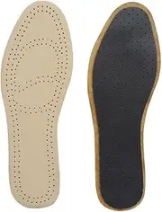 Eigell Unisex Comfort Breathable Leather Latex s Shoes Insert Cushion Tan XS