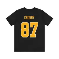 在飛比找蝦皮購物優惠-Sidney Crosby - 匹茲堡企鵝 - 粉絲 T 恤