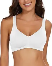 [WOWENY] Seamless Wirefree Bras for Women No Underwire Padded Push Up Bra Comfortable Soft Bralettes with Support Everyday Bra