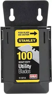 4PK Stanley Tools Heavy Duty Universal Utility Knife Replacement Blades USA