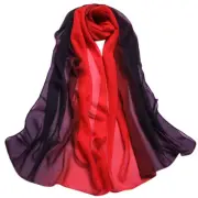 Fashion Lady Gradient Color Long Wrap Women's Shawl Chiffon Scarf Scarves BK