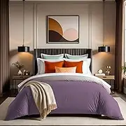 Luxurious XXL Quilt Cover (155 x 220 cm), Dusty Rose, 100% Cotton Ranforce, Button Closure, 145 Thread Count | Machine Washable at 30°C, Soft & Elegant