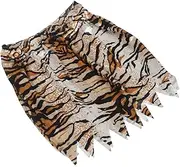VANZACK Leopard Print Festival Skirt Unisex Breathable Polyester Garment for Halloween and Jungle Themed Parties Instant Costume Transformation for Creative Celebrations