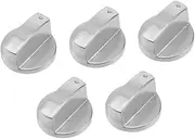 MOBUTOFU 5Pcs Alloy Gas Stove Knobs Replacement Infinite Off Burner Control Knobs Design for Reliable Performance for Gas Cooktops