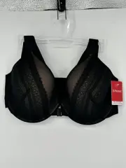 NEW SPANX Bra-llelujah Illusion Lace Full Coverage Bra Black Sz 38C 30061R W1