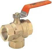 Kitts brass 400 type ball valve (upright three-way) "T Ball KITZ-TV2T 1B [25A]