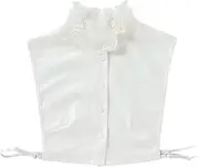 [KESYOO] Fake Collar Detachable Blouse Chiffon Dickey Collar Half Shirts False Collar for Women Favors