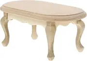 ibasenice Miniature European Style Tea Table 1:12 Scale Miniature House Furniture End Table Decor