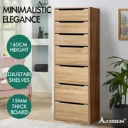 ALFORDSON Wardrobe Clothes Closet Storage Cabinet 7 Drawers Wood