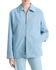 Vince Zip Front Twill Jacket
