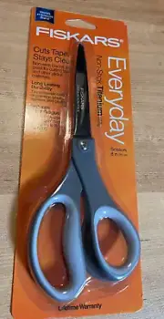 Fiskars Non-Stick Stainless Steel Titanium 8 in Scissors NEW