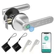 Smart Door Knob - 5 in 1 with Smart APP, IC Cards, Password, Backup Keys - Fi...