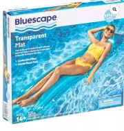 Bluescape Swimming Pool Float Adult Blue Inflatable Air Mat, Up to 220lb, NEW
