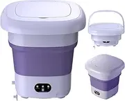 Portable Washing Machine | 9L Clothes Washing Machine | Personal Travel Laundry Tub with Dehydration Function, Small Ultrasonic Turbine Washer for Socks Jmedic