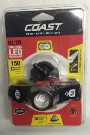 Coast HL7R 130 Lumen Rechargeable Focusing LED Headlamp - Clam Pack TT7498CP