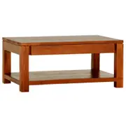 CT Amsterdam Solid Mahogany Timber 2 Drawer Coffee Table