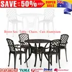 Outdoor Bistro Set Garden Patio Bar Table Chairs Art Furniture Cast Aluminium AU
