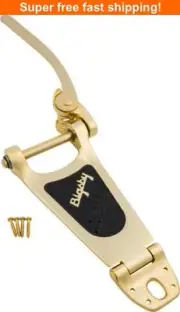 Bigsby B6 Guitar Vibrato Tailpiece, Gold, Extra Short Hinge-NEW