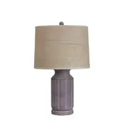 Stote Textured Table Lamp With Harp Shade