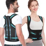 Back Brace and Posture Corrector for Women and Men, Back Straightener Posture...