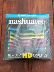 Nashuatec 3.5" IBM Formatted HD Diskettes - 10 Pack - Brand NEW