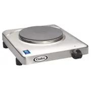 Cadco KR-S2 11-1/2" Electric Portable Countertop Hot Plate, (1) Cast Iron Bur...
