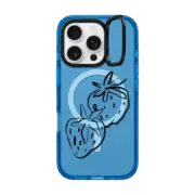 iPhone 16 Pro Impact Ring Stand Case MagSafe Compatible Fraises by Shayla Bond
