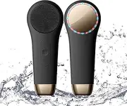 Rechargeable Silicone Electric Face Scrubber – Vibrating Facial Cleansing Brush for Deep Cleansing & Exfoliation, Waterproof, Gentle on Skin, for Men & Women