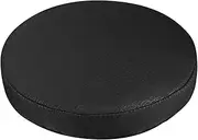 Thick Elastic Barstool Seat Cushion Cover Practical Stool Cover Soft Round Chair Protector for Home Black Diameter 30cm zhengpingpai