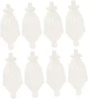 8Pcs Mosquito Net Topper Decoration Plastic Pole Topper for Bed Canopy Unique Design Enhancements for Bedroom Decor Easy Installation Mosquito Net Accessories