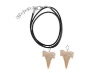 1 Set Shark Tooth Decoration Shark Teeth Charms Shark Tooth Pendant Necklace Making Decors